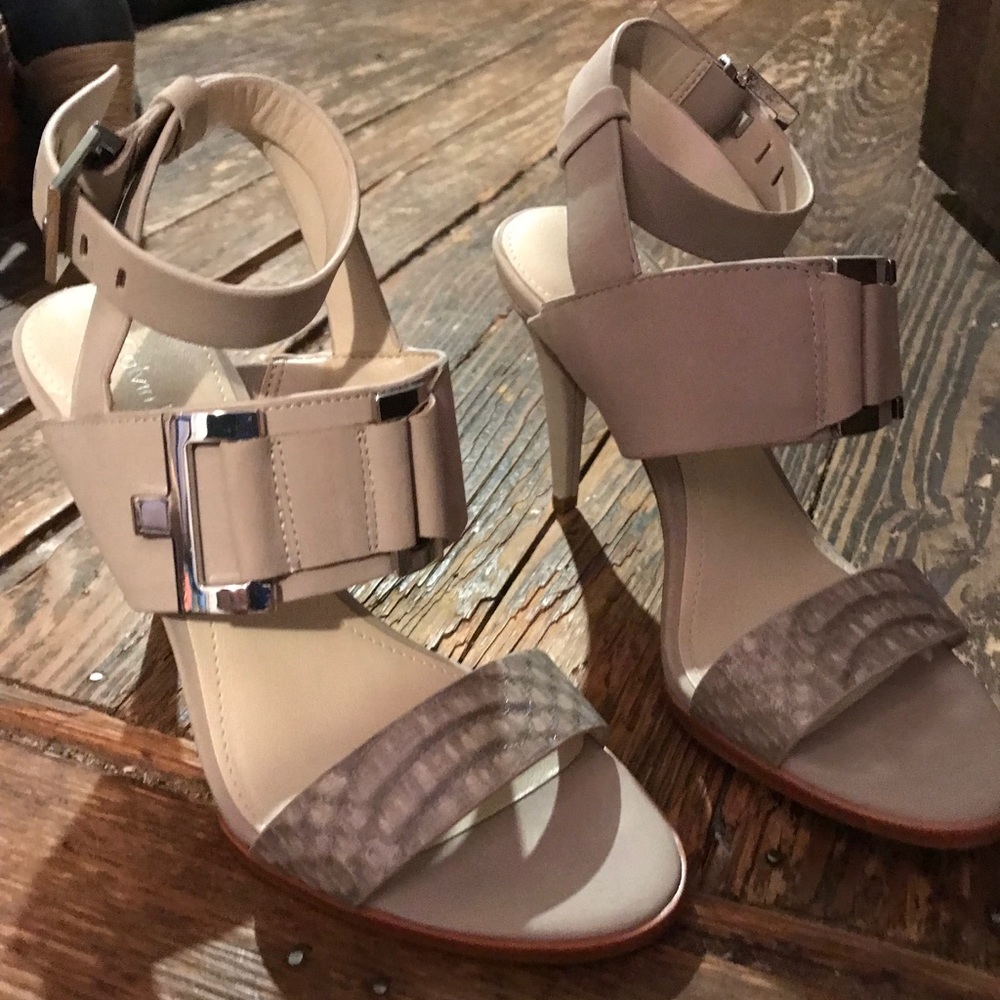 Calvin Klein ankle wrap sandals